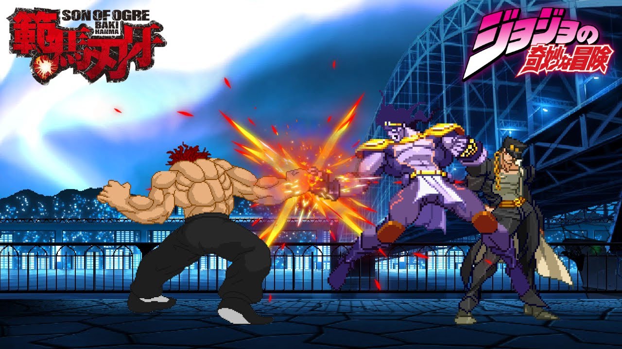 Yujiro Hanma vs Jotaro Kujo l Baki X Jojo's Bizarre Adventure l Anime X Fighting Games