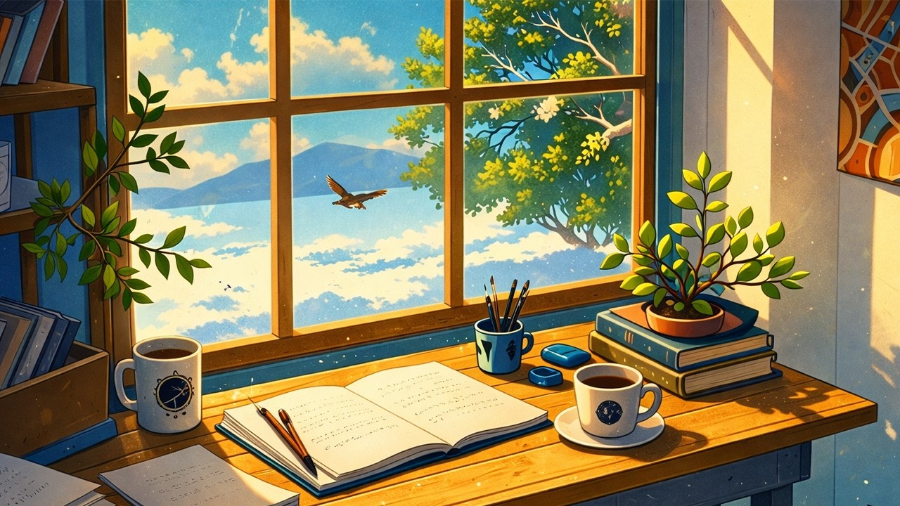 Live Aquarium Lofi Vibes🦐 Rain Chillhop Beats | to Relax, Study, Focus, Read #171