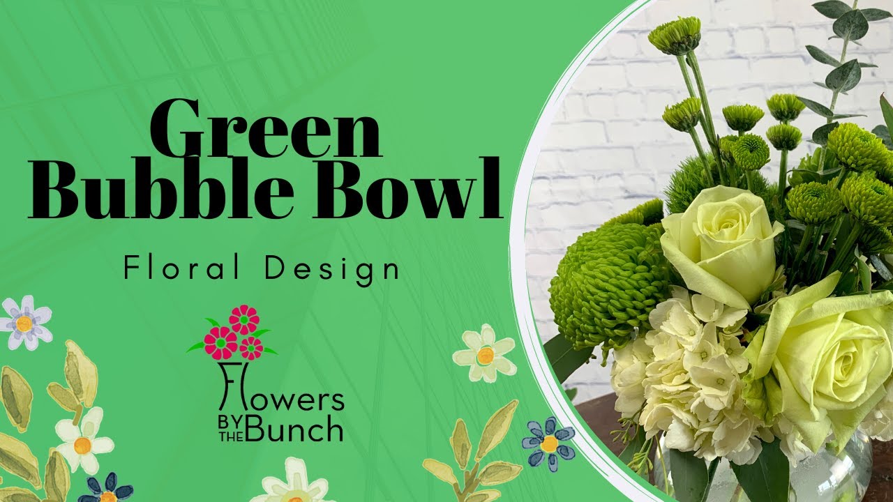 Green Floral Bubble Bowl - Design