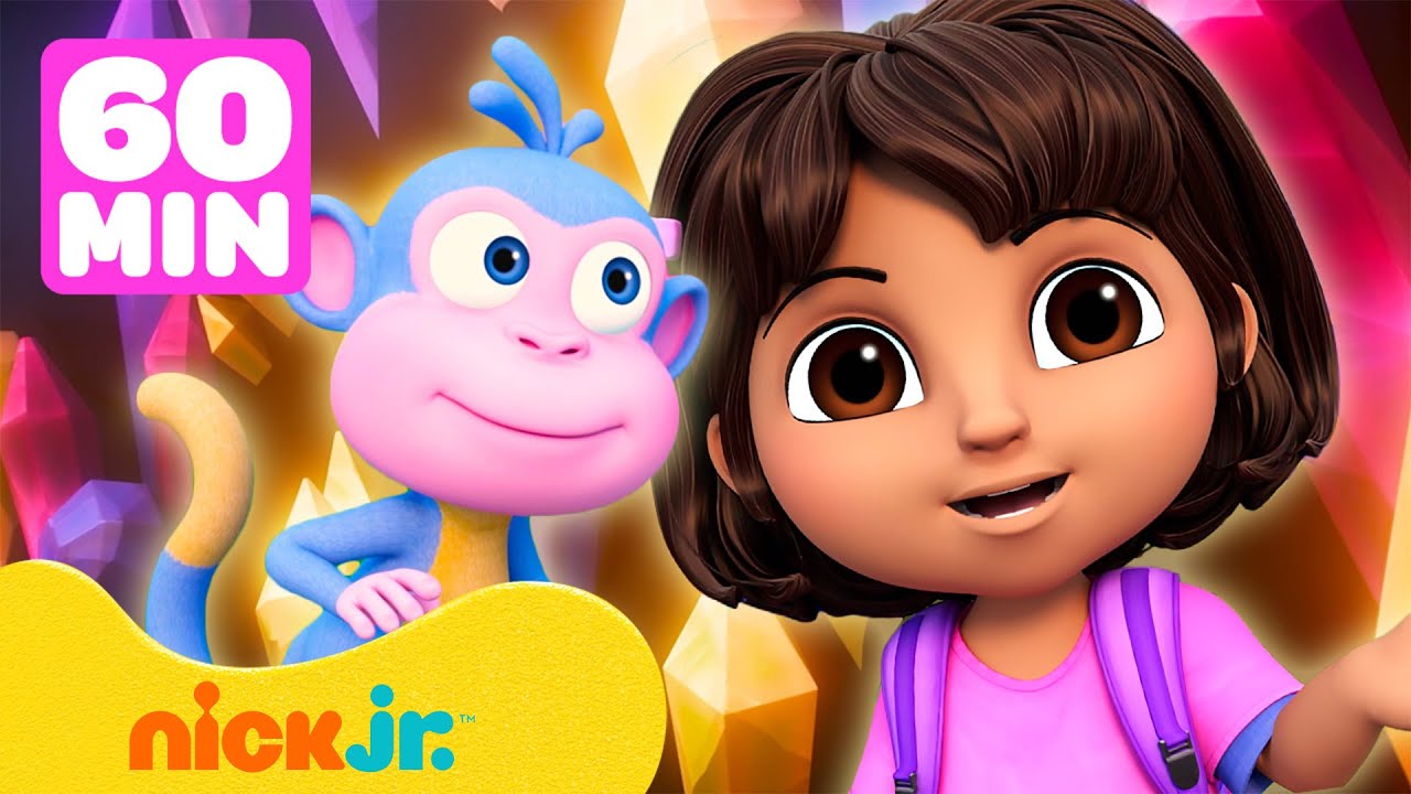 Dora en Boots verkennen een kristalgrot gloednieuwe volledige afleveringen | Nick Jr. Nederlands