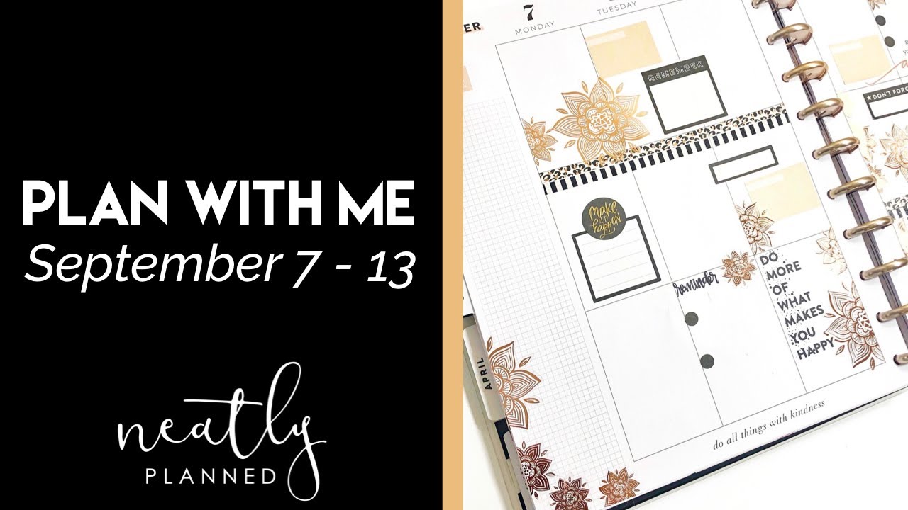 Plan With Me Happy Planner | September 7 - 13
