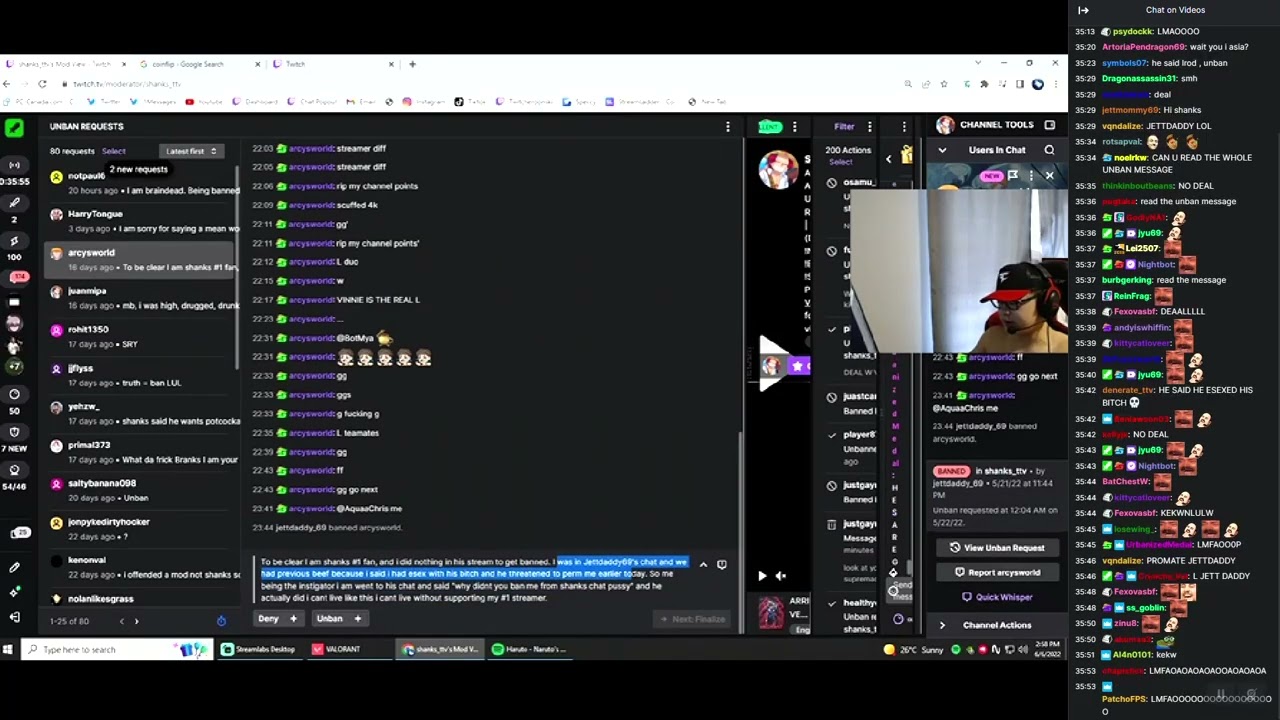 Shanks_TTV makes a deal with banned chatter