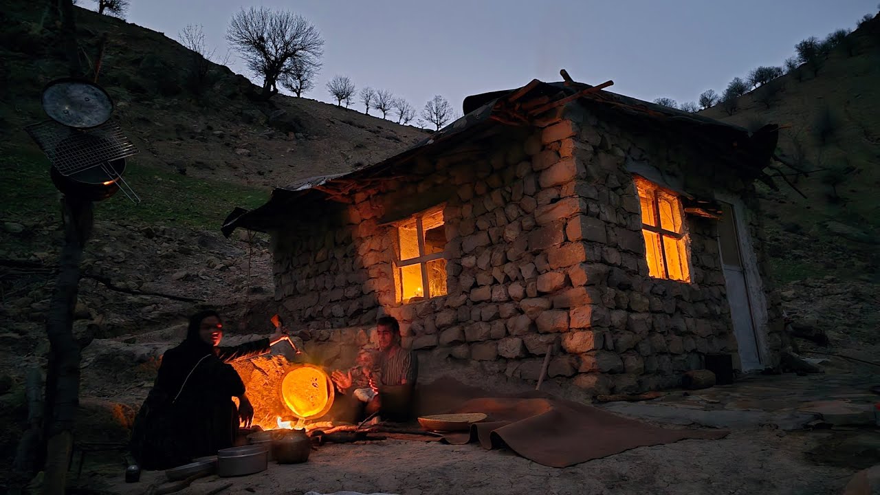 Real Nomadic Life of Iran in the Zagros  A Dreamy Cabin by the Kharasan River