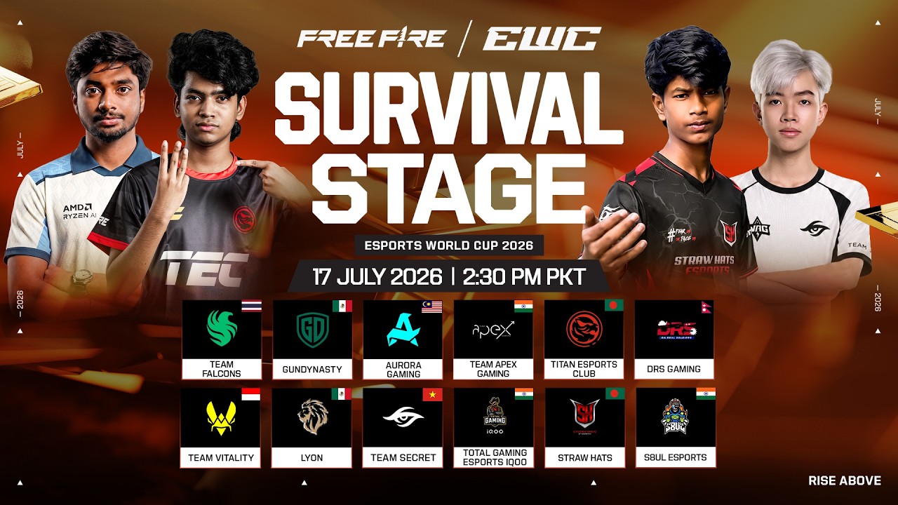 [URDU] ESPORTS WORLD CUP 2026 I SURVIVAL STAGE
