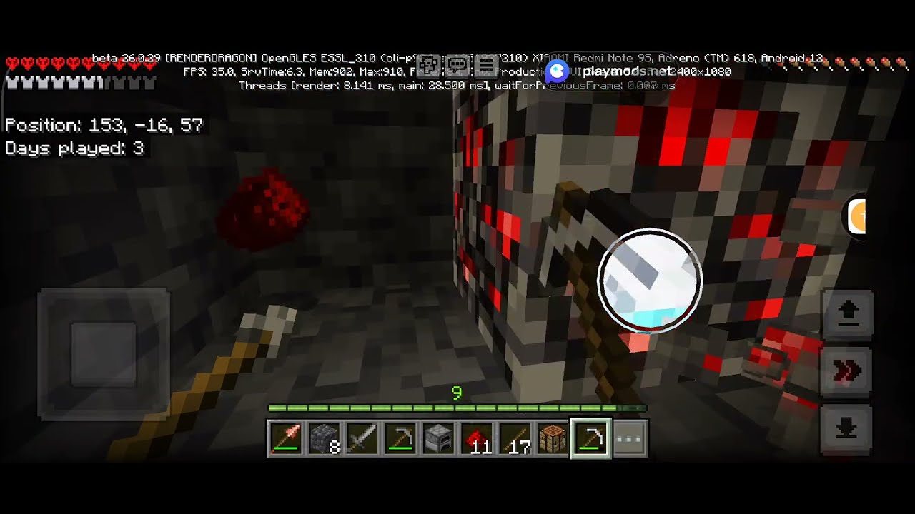 Minecraft hardcore, hành trình sinh tồn cực khó, ngày 3 - 4 đi mine