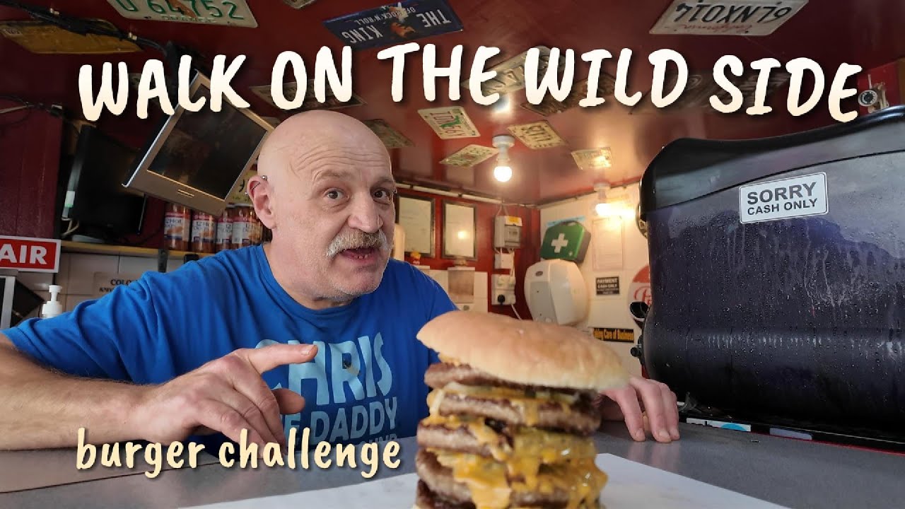 Blackpool's £1 famous burger bar: My attempt at the walk on the wild side burger.