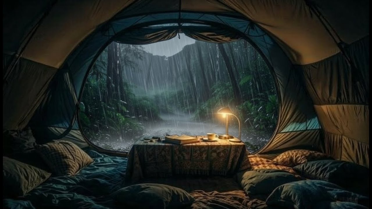 Hidden Rain Camp in the Deep Woods | Premium Night Ambience for Sleep & Calm