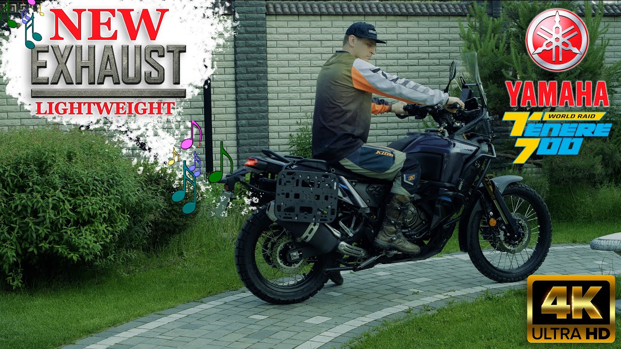 Yamaha Tenere 700 World Raid: Установка облегченного выхлопа! 🤫🛠️