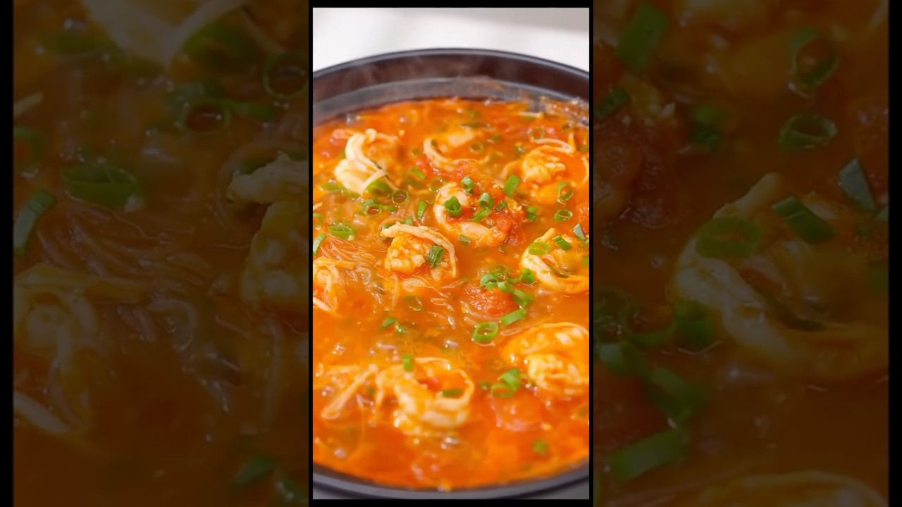 Tomato Soup with Shrimp &ndash; Rich, No Water Needed! 🍅🦐 - NotWithoutFood 1.35