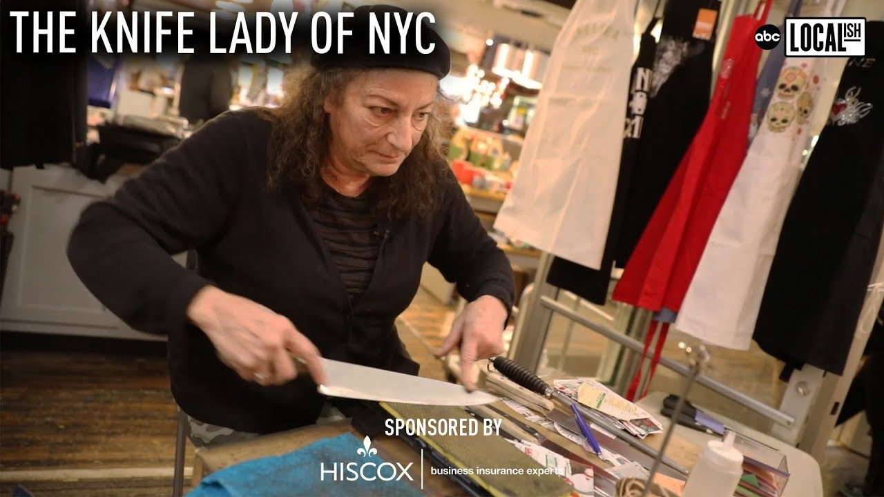 How To Sharpen Knives with The Knife Lady of NYC Chelsea Market | Secretly Awesome