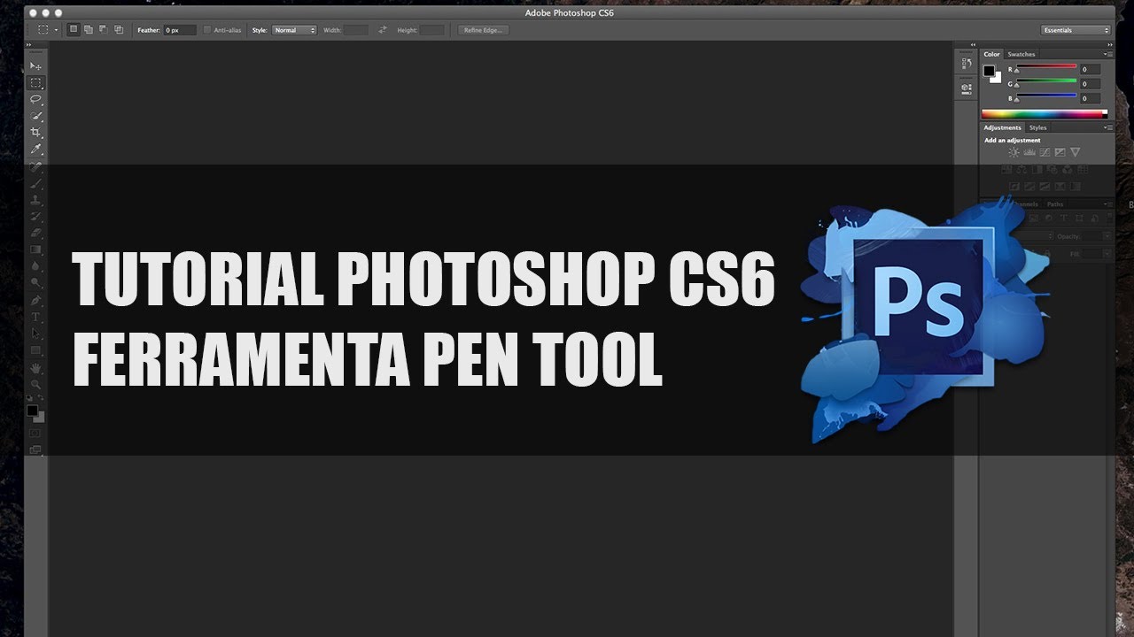 Tutorial Photoshop CS6 - B&aacute;sico - Ferramenta Pen Tool