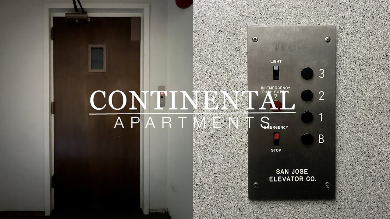 Slow San Jose Hydraulic Swing Door Elevator - The Continental Apartments - San Jose, CA
