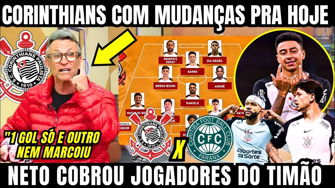 CRAQUE NETO COBRA GARRO E MEMPHIS DO CORINTHIANS E VAZA ESCALAÇÃO DO TIMÃO AGORA NO OS DONOS DA BOLA