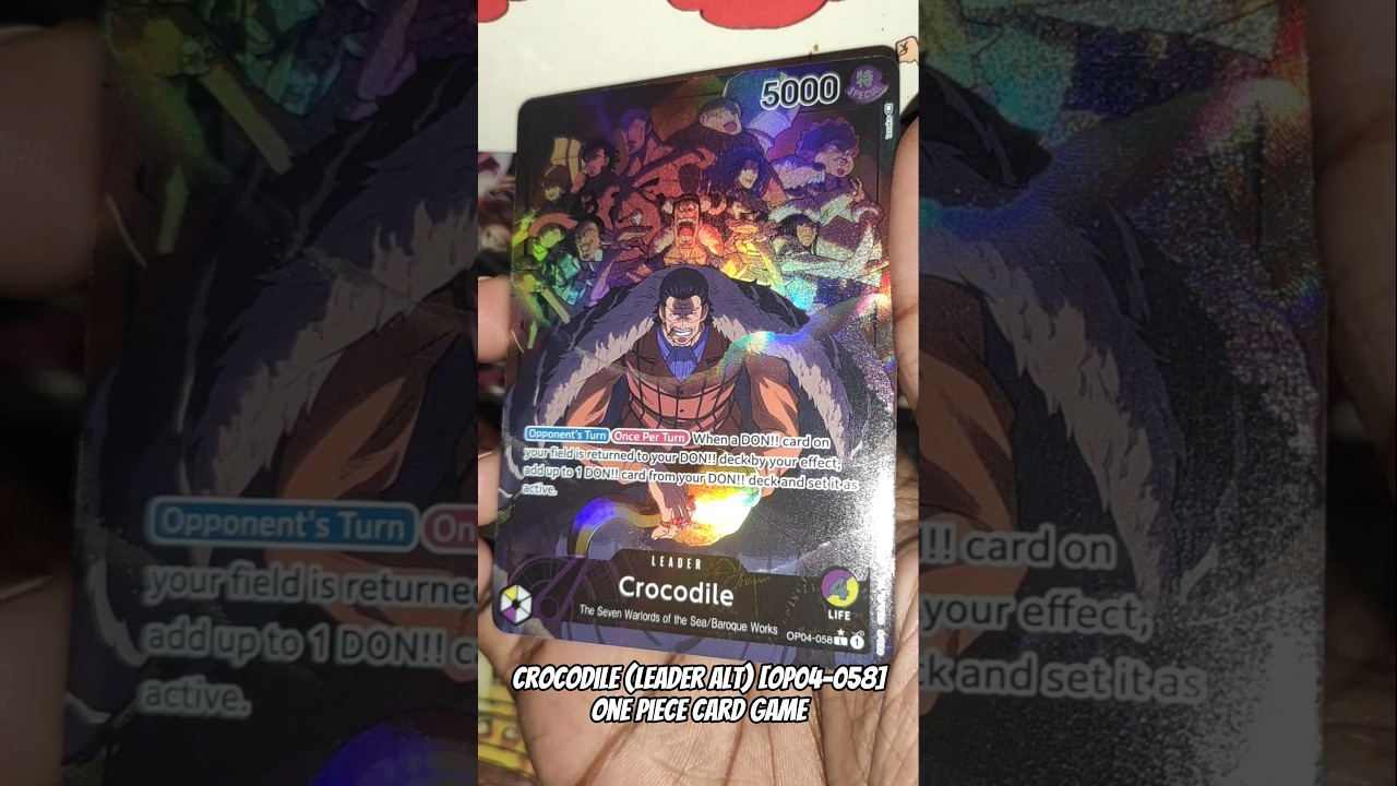 Crocodile (Leader ALT) [OP04-058] One Piece Card Game #onepiececardgame