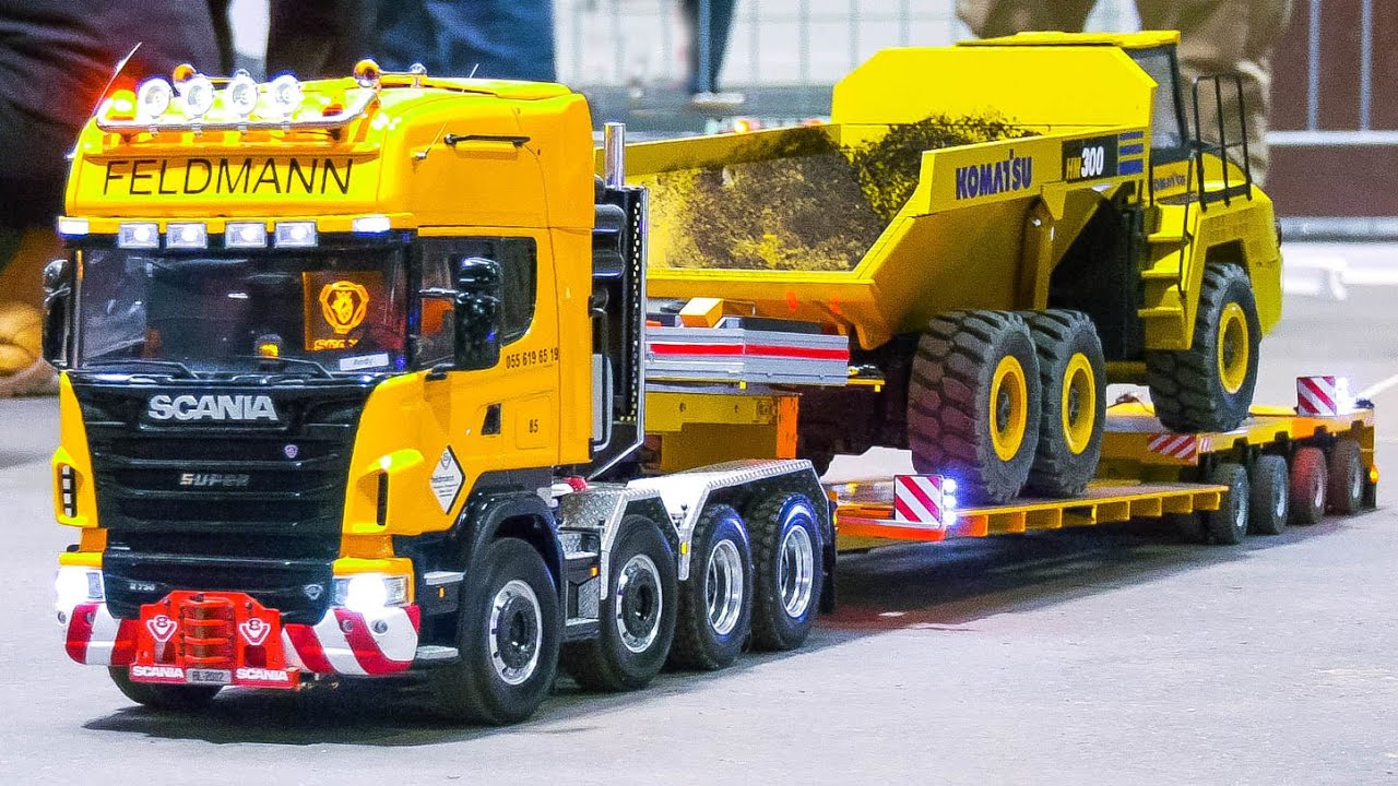 Stunning Rc Trucks, Rc Heavy Haulage, Rc Excavators, Rc Construction Site Action!! Rc Digger Cut 914