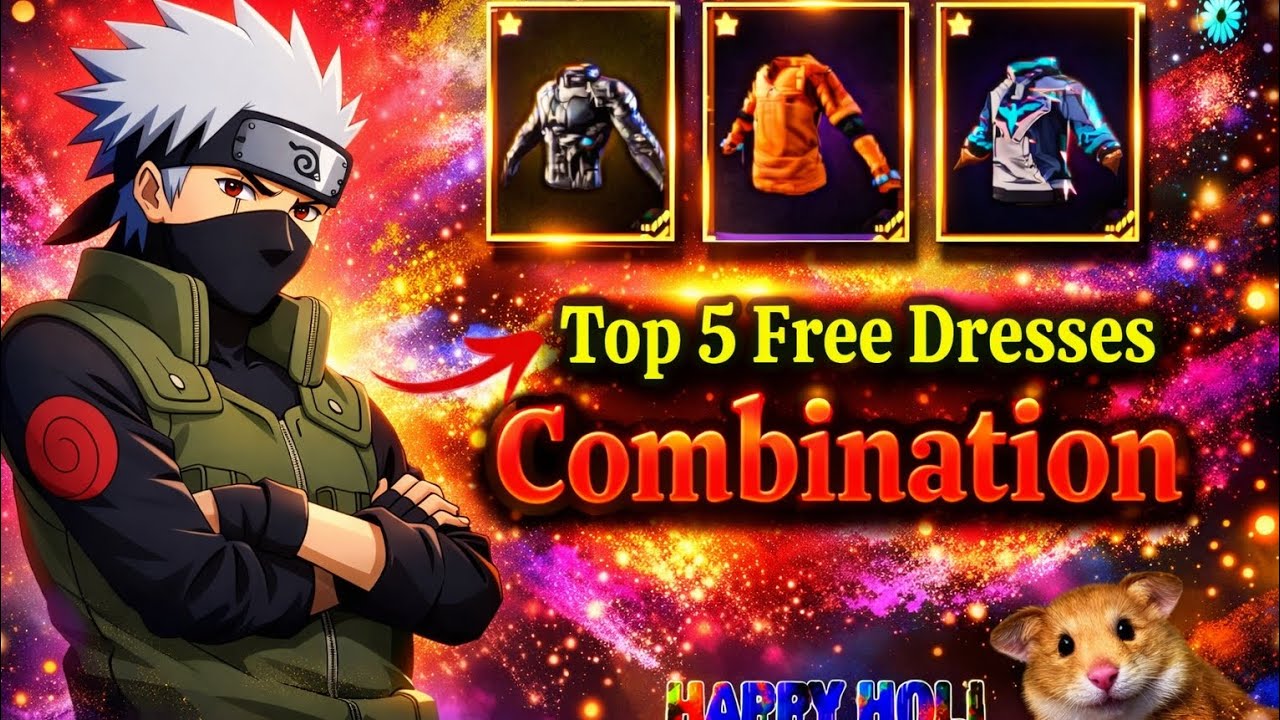 Top 5 free Dress Combination 🥶☠️||