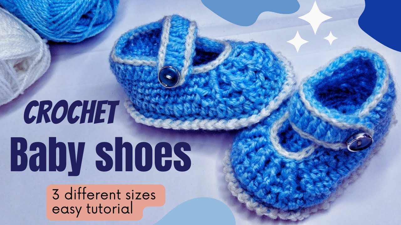 Crochet baby shoes/new born size/0-3 month/ 3-6 month size. #joyfulyarns #crochet #crochetforbaby
