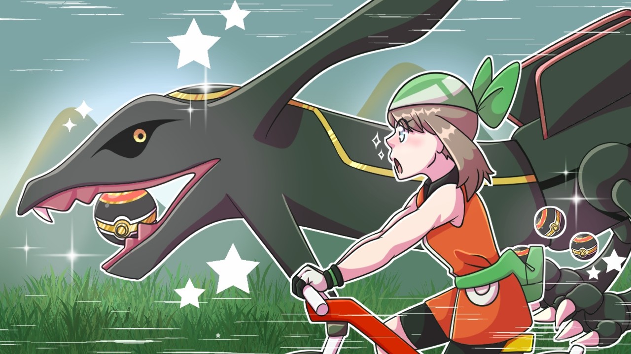 Catching Shiny Rayquaza in a Luxury Ball in Pokemon Emerald