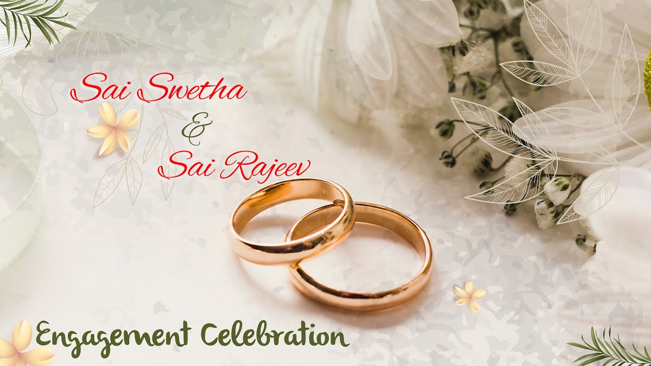 # Sai Swetha & Sai Rajeev II Engagement Celebration live