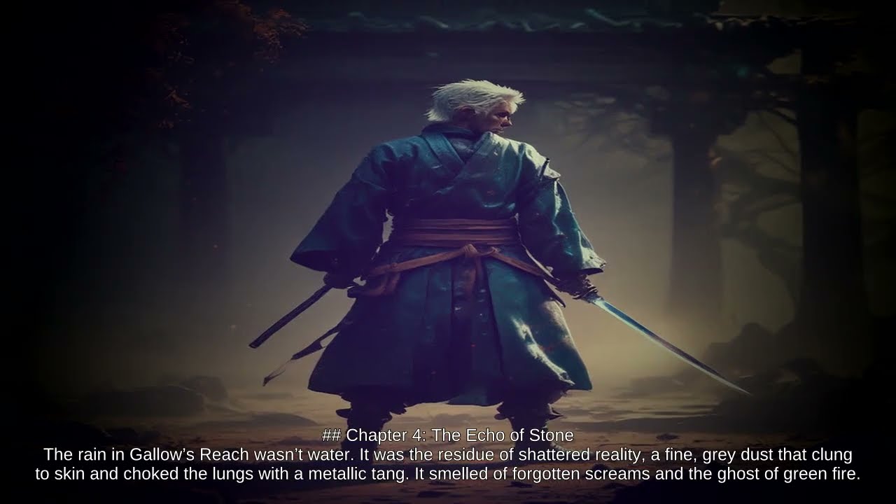 Abyss-Walker: A ronin pulls a void-blade from his own flesh to butcher a soul-eating Daimyo.