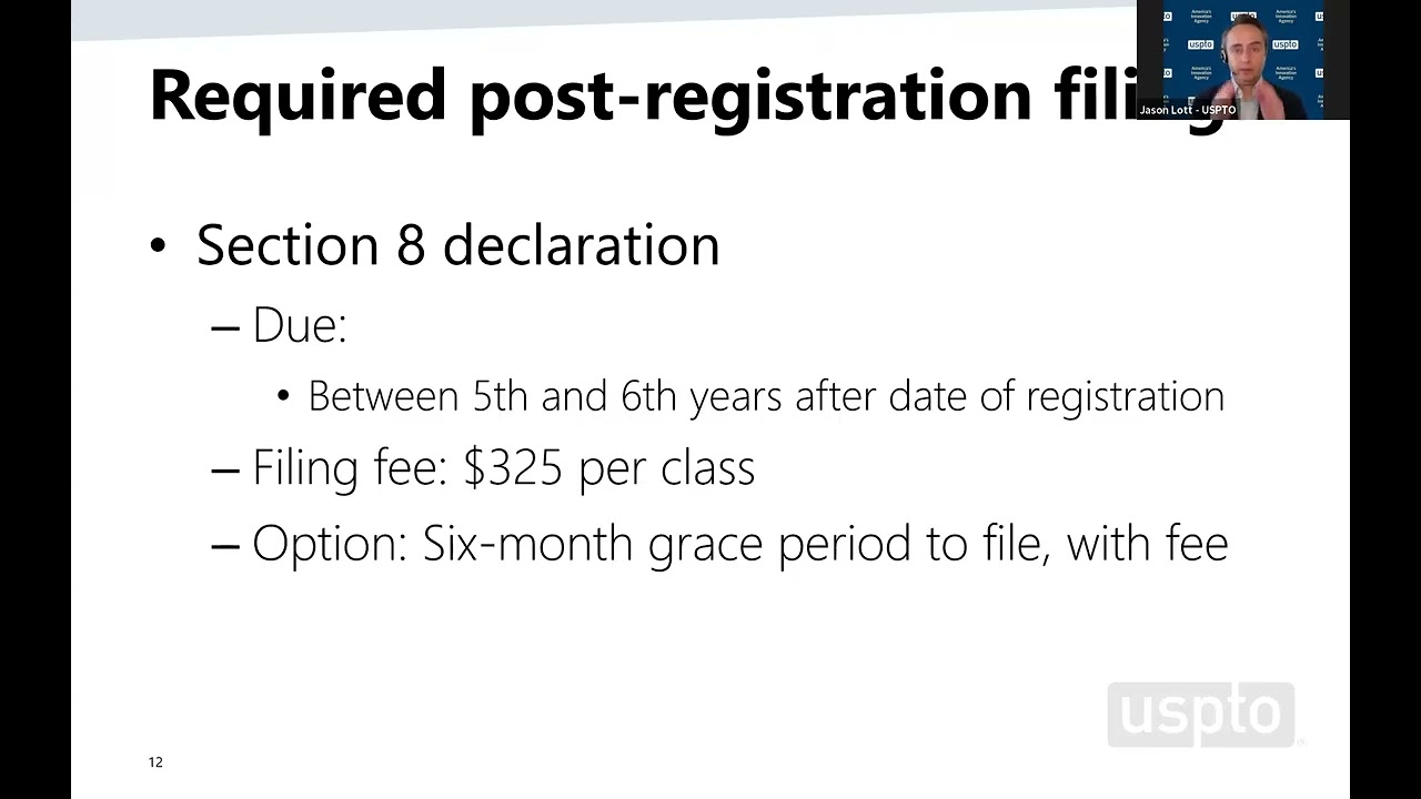 USPTO Series Maintaining Your Federal Trademark Registration