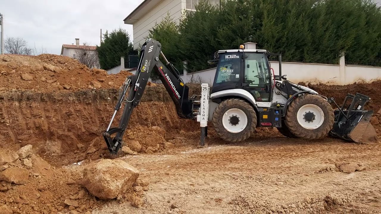 Arka Kazıcıda Show gibi Çalışma Hidromek 102S K4 A5 Bekoloder || HMK K4 Series Backhoe Loader