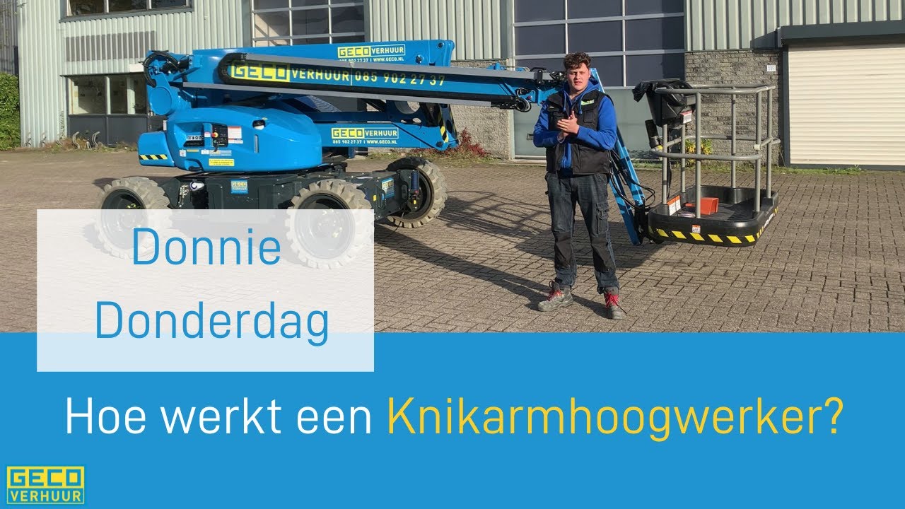 Hoe werkt een Knikarmhoogwerker? | Uitleg over Kniktelescoophoogwerker | GECO Verhuur