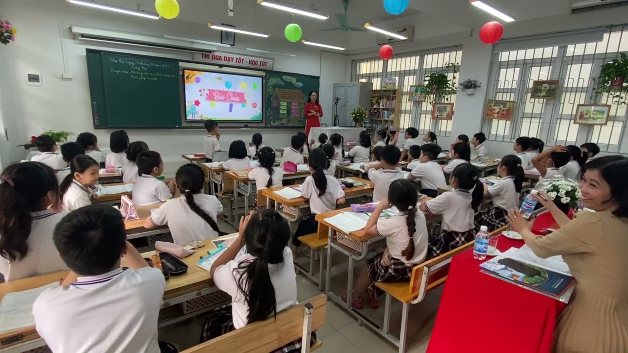 Luyện từ và câu Lớp 3. Mở rộng vốn từ về bạn trong nhà. Biện pháp so sánh