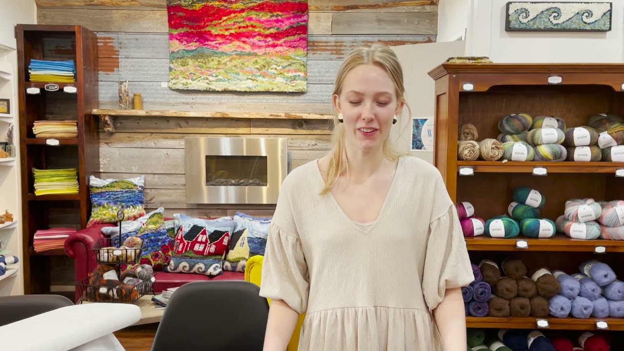 Downloading and transferring your pattern to backing for rug hooking.