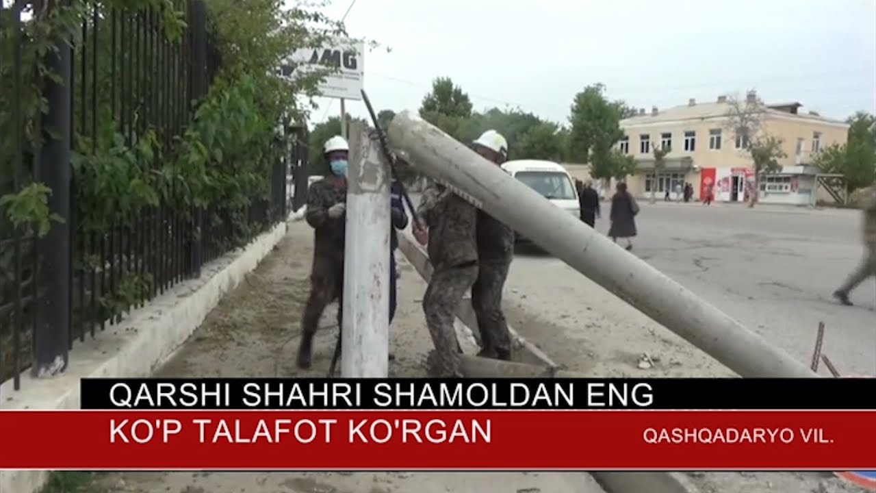 Qarshi shahri shamoldan eng ko`p talofot ko`rgan
