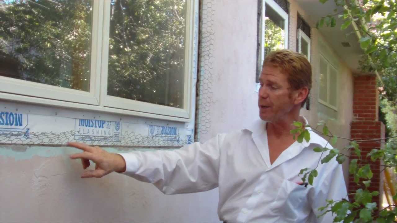 Stucco lathing on saw-cut window holes