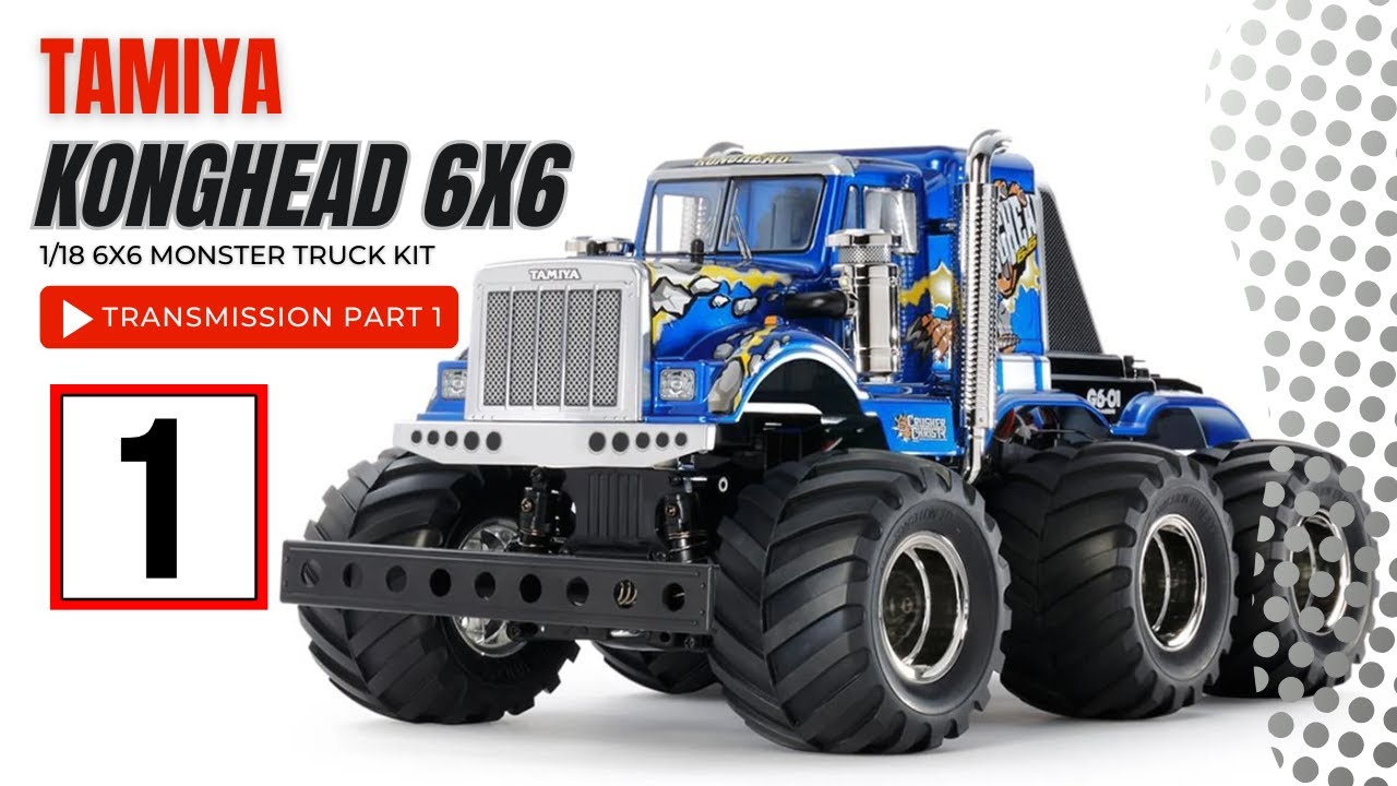TRANSMISSION PART 1 | Tamiya Konghead 6x6 G6-01 1/18 Monster Truck Kit 58646 #tamiyarc #rccars