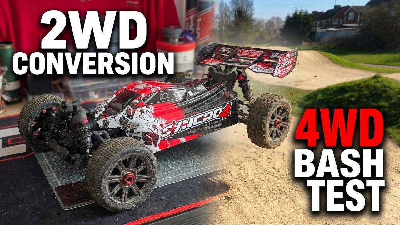 Переделка радиоуправляемой машинки с приводом 2WD в 4WD – сборка и тест Corally Syncro.