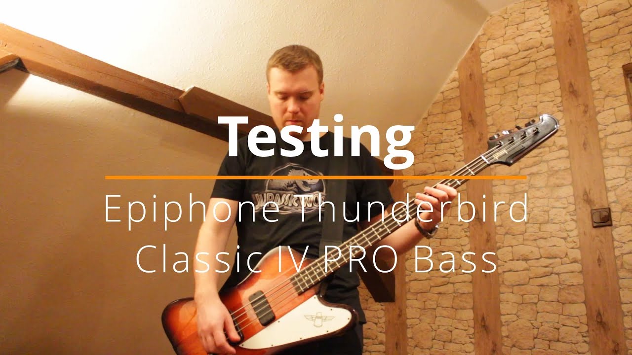 Test of EPIPHONE THUNDERBIRD Classic IV PRO Bass! (Gibson pickups)