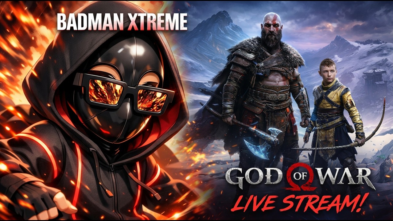 Temple Flip Madness! God Of War Live With Badman Xtreme | #GodOfWar #Kratos #Atreus #LiveStream