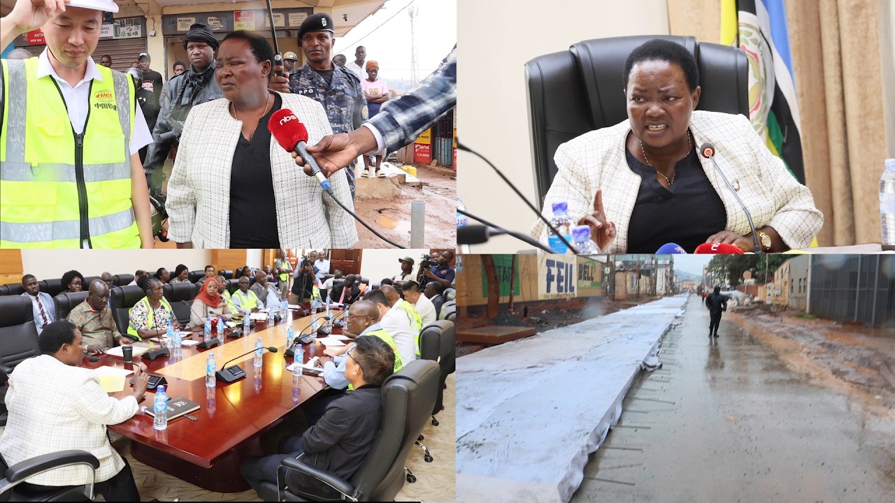 Nabbanja Orders Kampala Roads Contractor 2 Apologize 2 Ugandans, Why don't you complete in time?