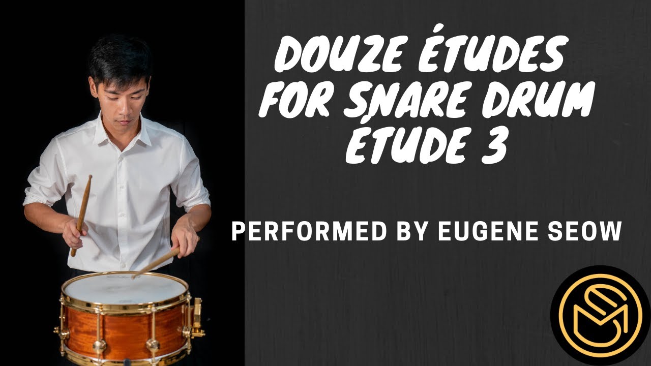 Douze &Eacute;tudes for Snare Drum: &Eacute;tude 3 by Jacques Del&eacute;cluse