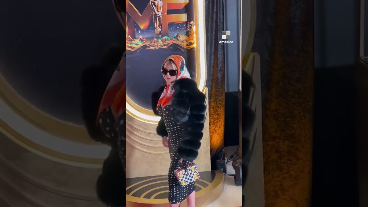 El LOOK de WANDA NARA en la alfombra roja de los MARTIN FIERRO