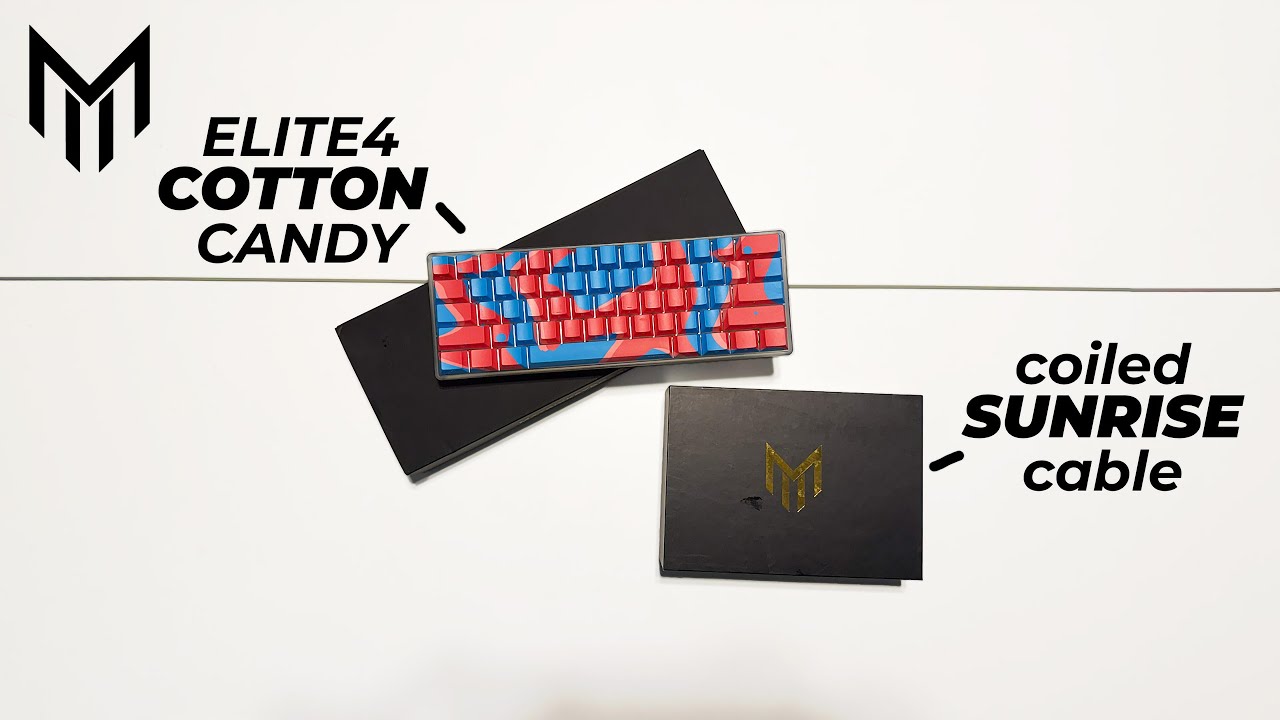 Matrix Elite 4 Cotton Candy Keyboard Bundle Unboxing + Sound Tests