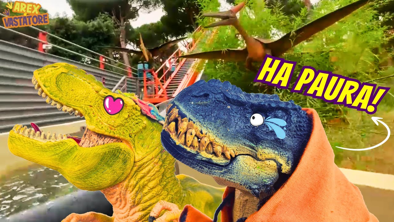 JURASSIC RIVER 🎢💦🦖 Arex e Vastatore in gita al Parco dei Dinosauri del Cavallino Matto