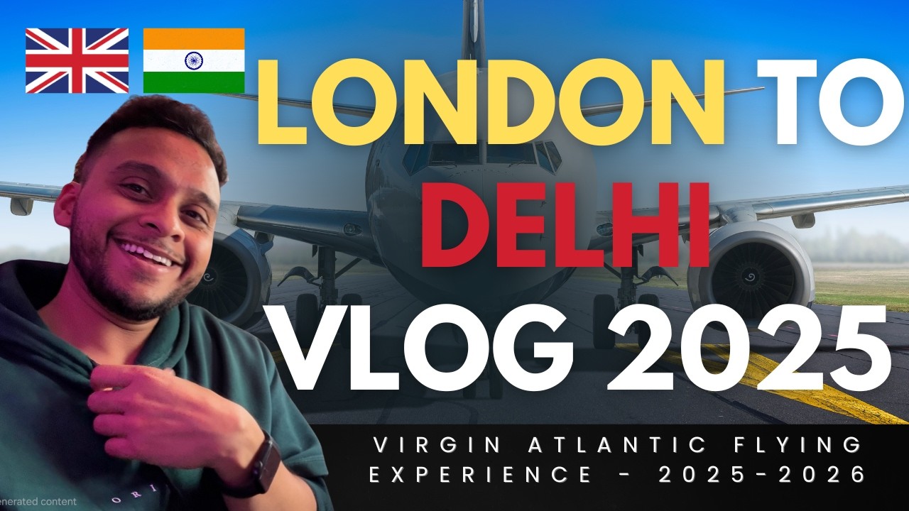London to Delhi Vlog 🇬🇧✈️🇮🇳 | Virgin Atlantic Flight Experience | Oct 2025 | UKShuke