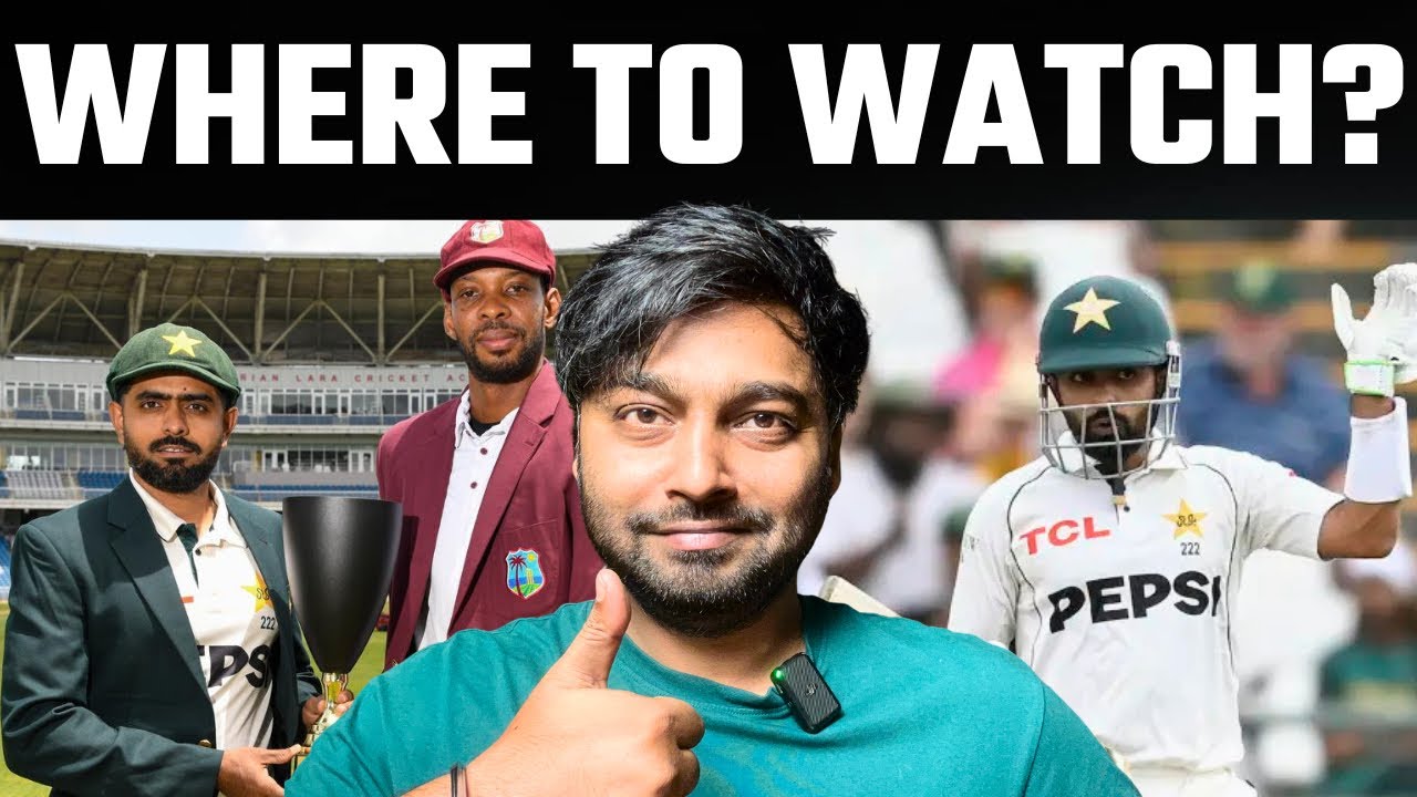 PAK vs WI 1st Test Live Streaming | Where to Watch Pakistan vs West Indies Live in India | FanCode