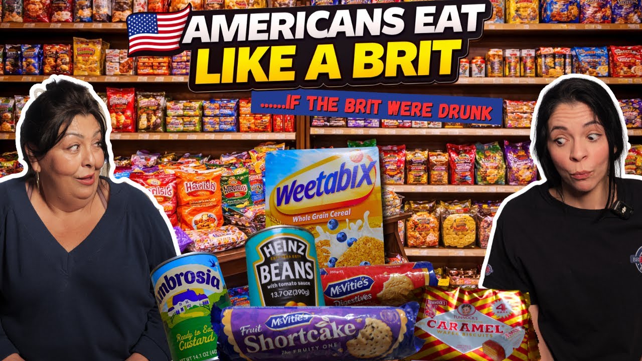 AMERICANS EAT LIKE A DRUNK BRIT FOR A DAY !!