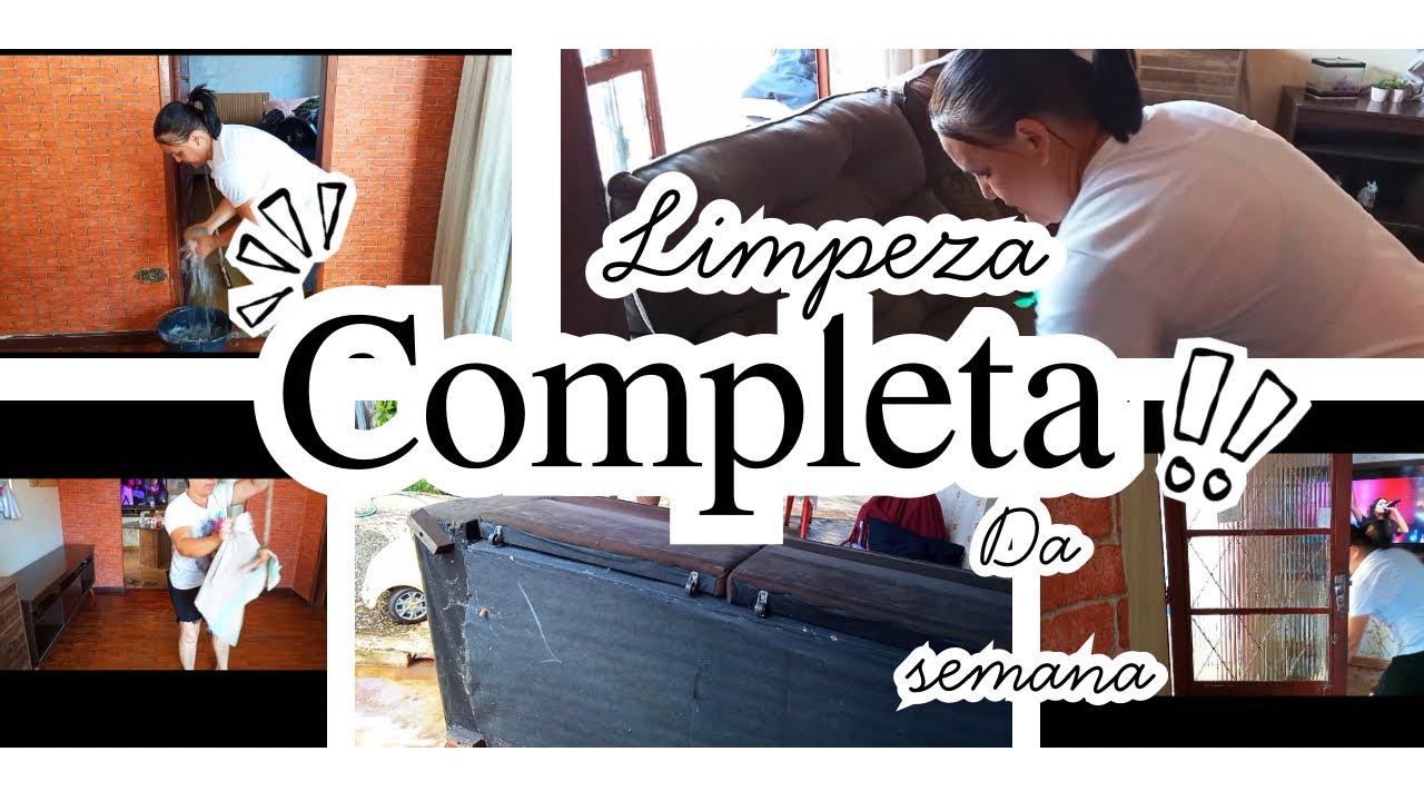 VLOG SEMANAL  (LIMPEZA COMPLETA )🧼🤢🧹🫧🧽😍🤩✨