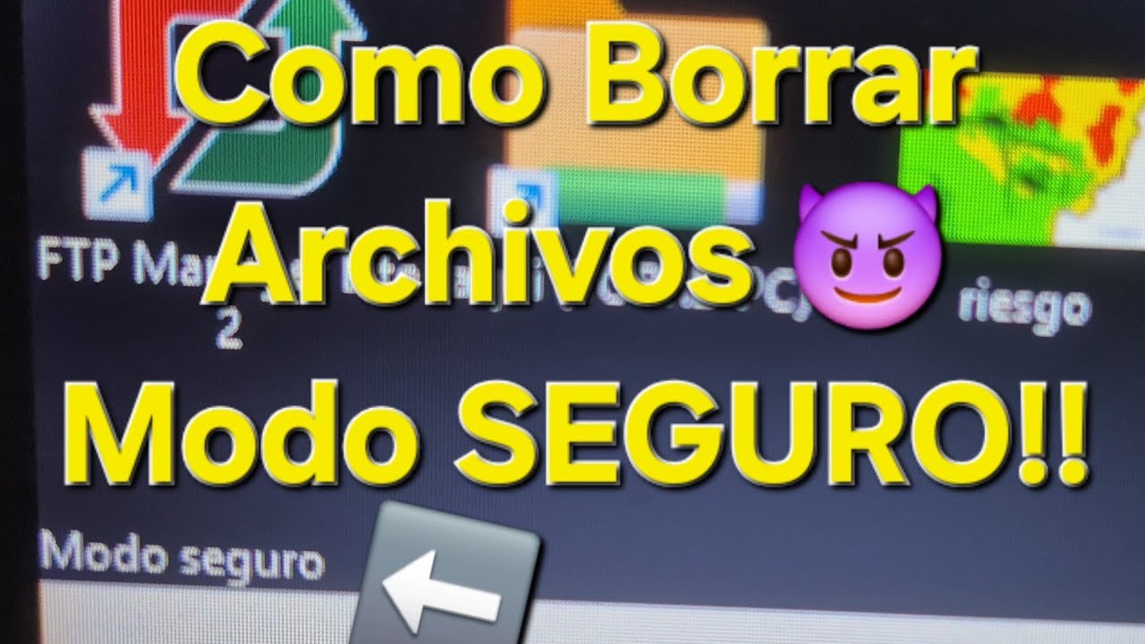 Como Borrar Archivos de mi PC que no se dejan Borrar en Windows 10 11 12 ingresar al modo seguro 