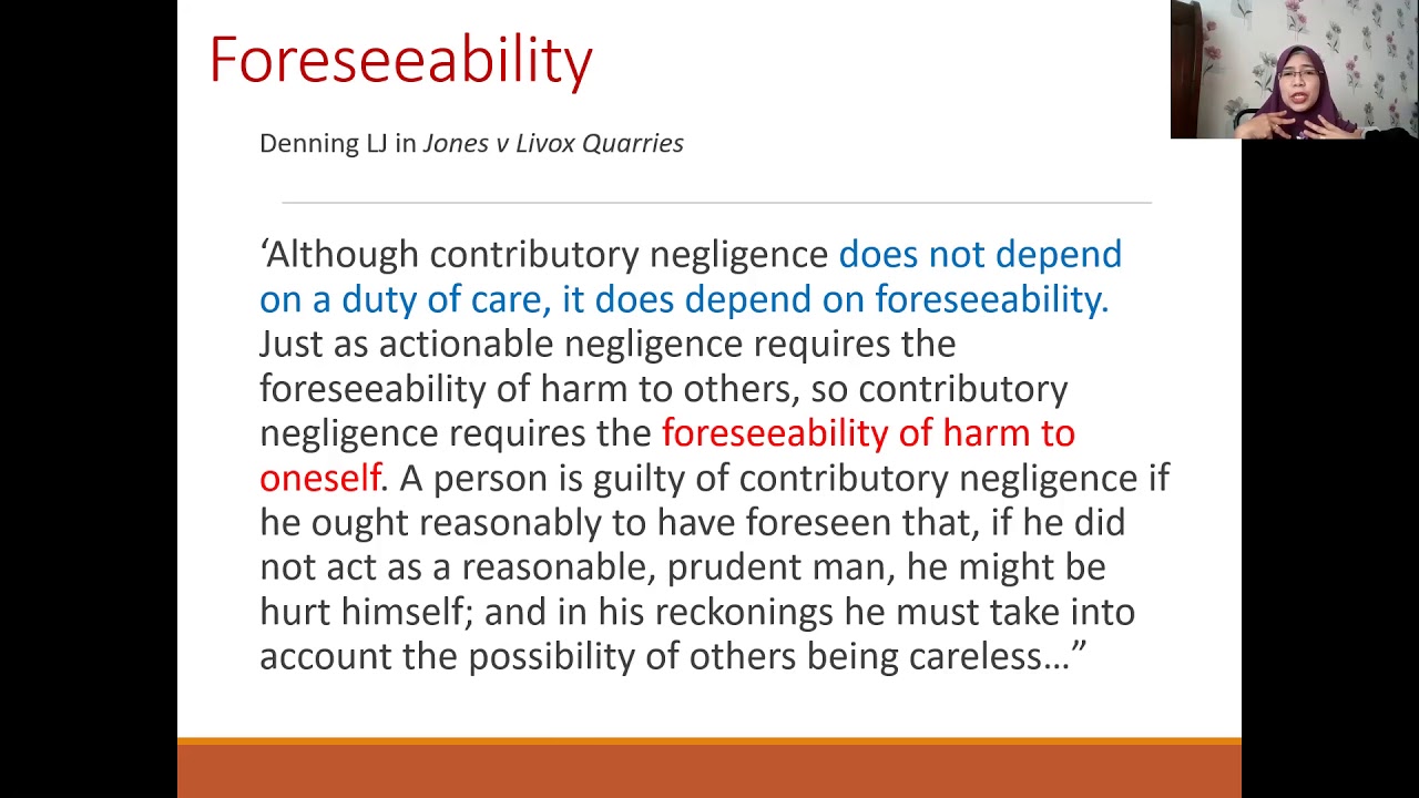 Contributory Negligence Part 1 LAW 1510