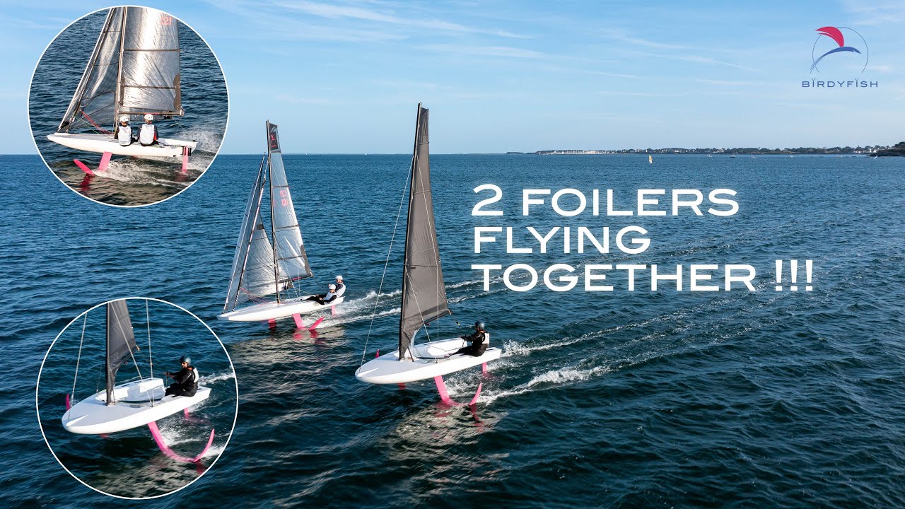2 foilers are flying together !! | BirdyFish