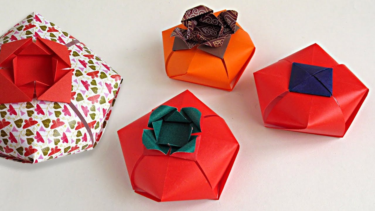 How to Fold an Origami Tomato-Box - Caja tomate