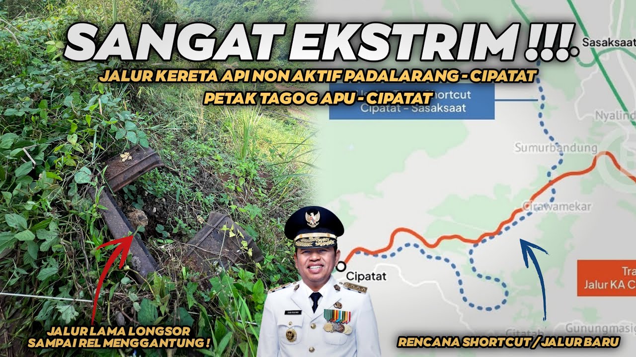 MUNGKINKAH JALUR INI DIREAKTIVASI⁉️BEGINI KONDISI JALUR KERETA API NON AKTIF CIPATAT - TAGOG APU