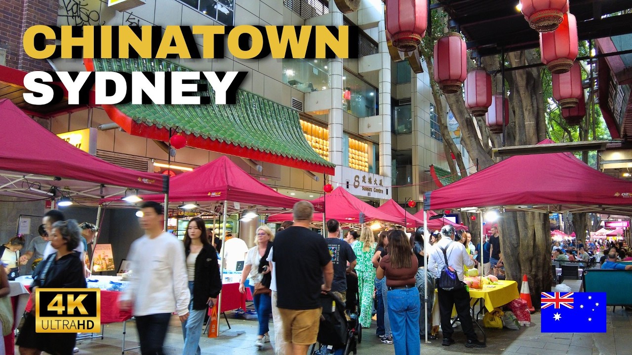 Sydney Chinatown Night Markets 2025 | 4K Walking Tour